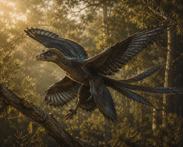 Microraptor reconstruction