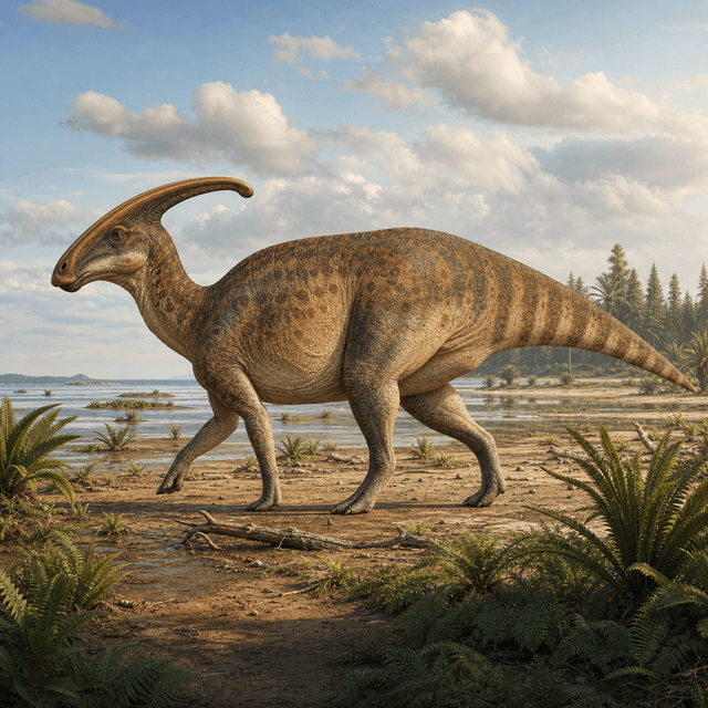 Parasaurolophus reconstruction